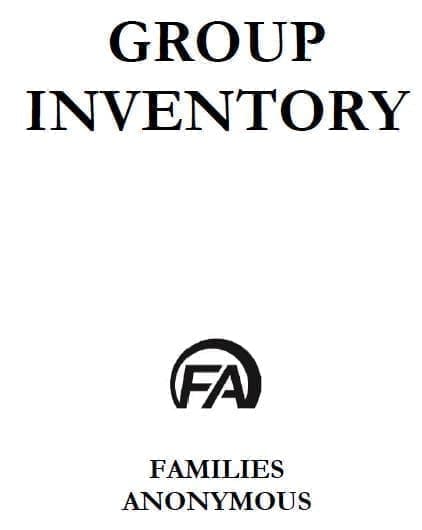 #5002 Group Inventory - A Tool to determine group progress