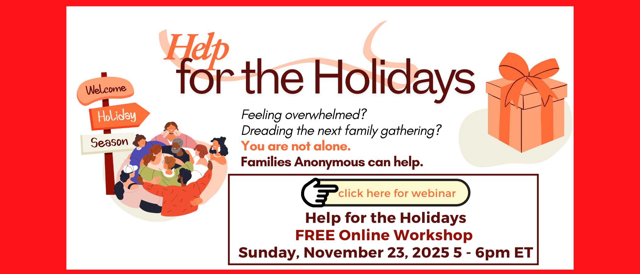 Help for the Holidays Online Workshop